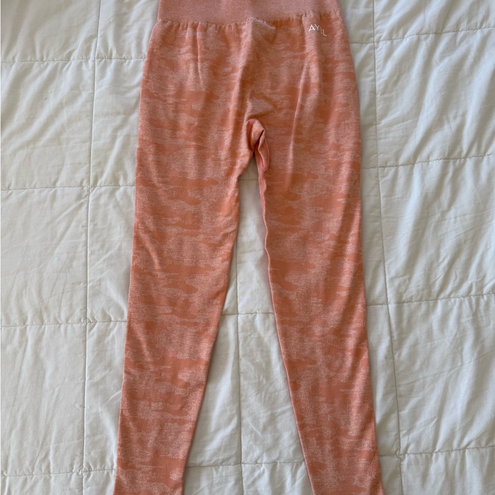 AYBL Pink Leggings Stretchy Knit Full Length